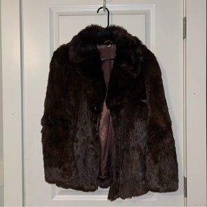 Vintage brown fur coat